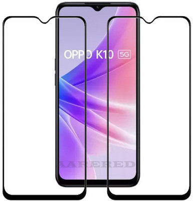 AARERED Edge To Edge Tempered Glass for Oppo K10, Oppo K10 5G(Pack of 2)
