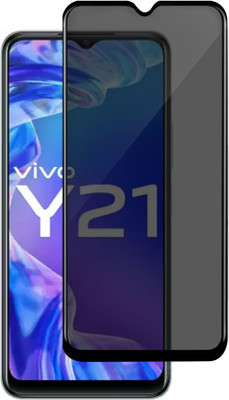 GLOBAL NOMAD Edge To Edge Tempered Glass for vivo Y21(Pack of 1)