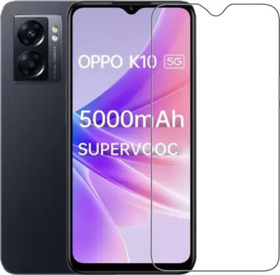 AKSHUD Tempered Glass Guard for OPPO K10 5G(Pack of 1)