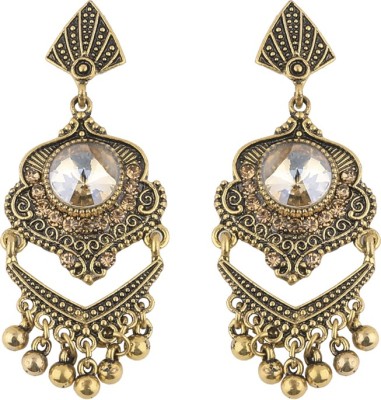 SILVER SHINE SILVER SHINE Exclusive Patry Wear Gold Plated Traditional Earring For Women Girl Alloy Drops & Danglers