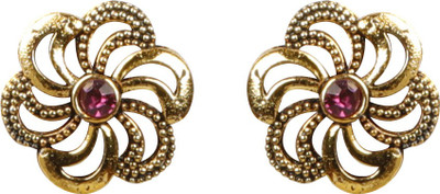 SILVER SHINE Graceful Flower Alloy Stud Earring