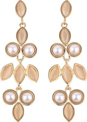 SILVER SHINE Exclusive Delicated Patry Wear Pearl Earring For Women Girl Alloy Drops & Danglers