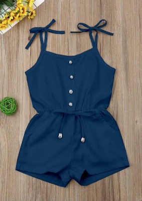 Cloth Boost Solid Girls Jumpsuit