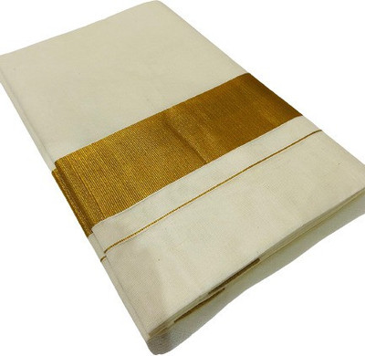 Kjs Solid/Plain Bollywood Pure Cotton Saree(Multicolor)