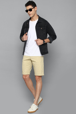 Allen Solly Printed Men Beige Regular Shorts