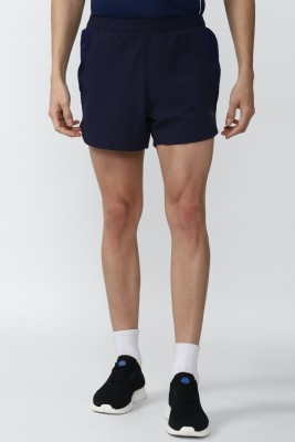 VAN HEUSEN Solid Men Dark Blue Regular Shorts