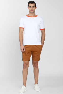 PETER ENGLAND Solid Men Brown Regular Shorts