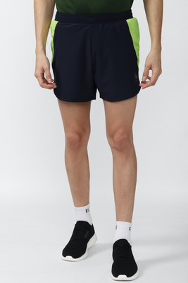VAN HEUSEN Solid Men Dark Blue Regular Shorts