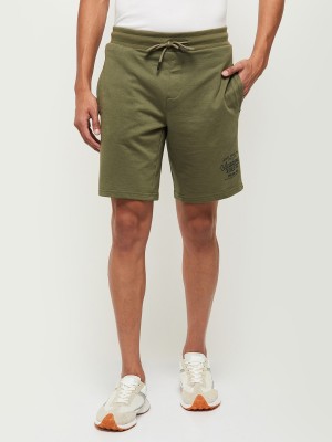 MAX Solid Men Grey Basic Shorts