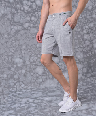 CAMPUS SUTRA Solid Men Grey Regular Shorts