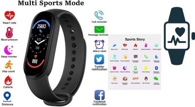Ykarn Trades IP233 | M3 Max Step Count, Heart Rate Monitor Bluetppth Black (Pack of 1)(Black Strap, Size : Free)