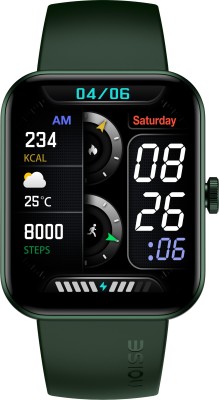 Noise ColorFit Caliber Buzz Smartwatch(Green Strap, Regular)