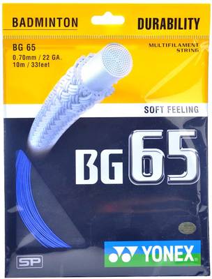 YONEX BG 65 Badminton Strings Royal Blue 0.7 Badminton String - 10 m