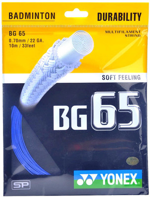 YONEX BG 65 Badminton Strings Royal Blue 0.7 Badminton String - 10 m(Blue)
