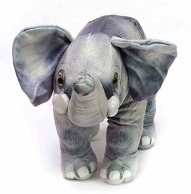 Tickles Elephant Soft Stuffed Plush Animal Toy for Kids Birthday Gifts Home Décoration  - 35 cm(Grey)