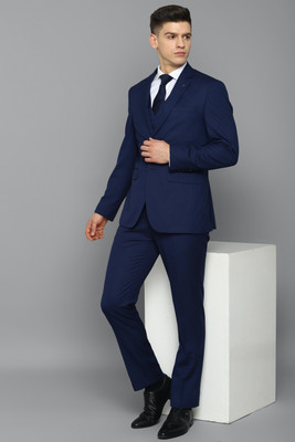 LOUIS PHILIPPE Single Breasted - 2 button Solid Men Suit