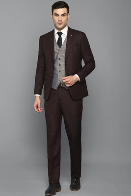 LOUIS PHILIPPE Single Breasted - 2 button Solid Men Suit