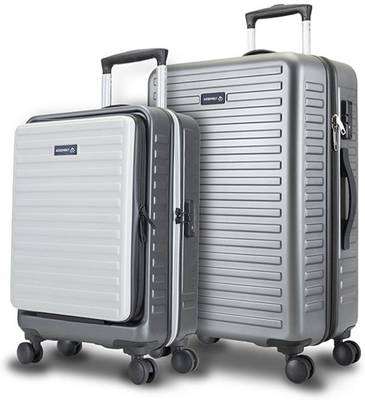Assembly Luggage Trolley Bag Combo 2 Set-Medium Checkin Suitcase & Polycarbonate Cabin Trolley Cabin & Check-in Set - 24 inch