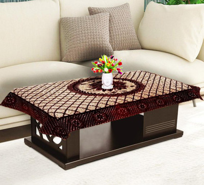 EKTA ENTERPRISES Printed 4 Seater Table Cover(Maroon, Cotton)