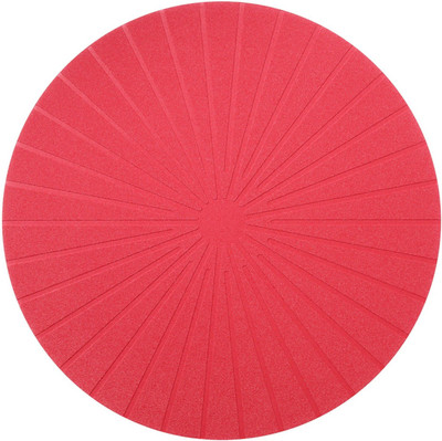 IKEA Round Pack of 1 Table Placemat(Red, Plastic)