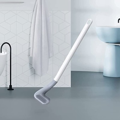 Sai Enterprises Golf Silicon Toilet Brush with Slim No-Slip Long Handle, Flex Toilet Brush(Multicolor)