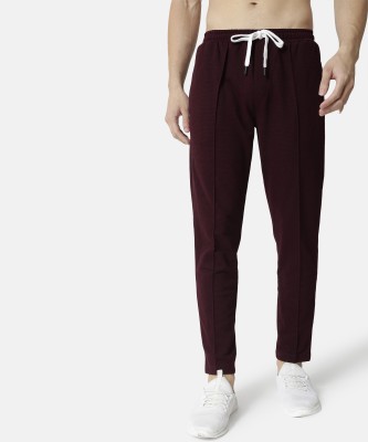 CAMPUS SUTRA Solid Men Maroon Track Pants