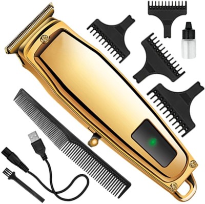 OKU Rechargeable Hair Trimmer LED Display Perfect Hair Cutter Beard Shaver For Men Trimmer 70 min  Runtime 4 Length Settings(Multicolor)