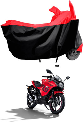 Amexride Two Wheeler Cover for Suzuki(Gixxer SF, Red)