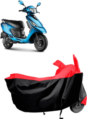 Amexride Two Wheeler Cover for TVS(Scooty Zest, Red)