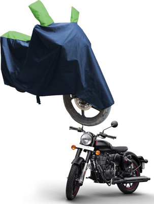 SS FOR YOUR SMART NEEDS Two Wheeler Cover for Royal Enfield(Bullet 350 New, Blue, Green)