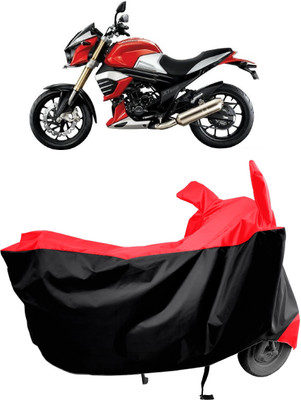 Amexride Two Wheeler Cover for Mahindra(MOJO XT 300, Red, Black)