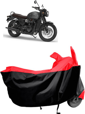 Amexride Two Wheeler Cover for Triumph(Bonneville T120 Black BS6, Red)