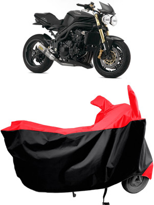 Amexride Two Wheeler Cover for Triumph(Speed Triple ABS, Red)