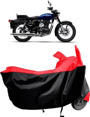 Amexride Two Wheeler Cover for Royal Enfield(Bullet 350 New BS6, Red)