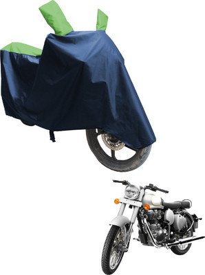 SS FOR YOUR SMART NEEDS Two Wheeler Cover for Royal Enfield(Bullet 350, Blue, Green)
