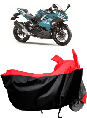 Amexride Two Wheeler Cover for Kawasaki(Ninja 400 BS6, Red)