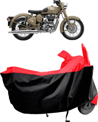 Amexride Two Wheeler Cover for Royal Enfield(Classic 500, Red)