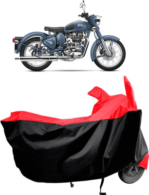 Amexride Two Wheeler Cover for Royal Enfield(Classic Squadron, Red)