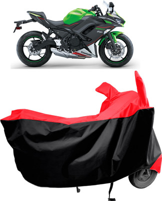 Amexride Two Wheeler Cover for Kawasaki(Ninja 650 bs6, Red)