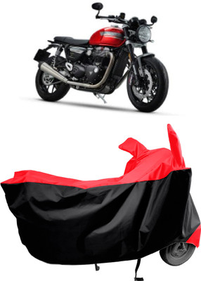 Amexride Two Wheeler Cover for Triumph(Speed Twin BS6, Red)