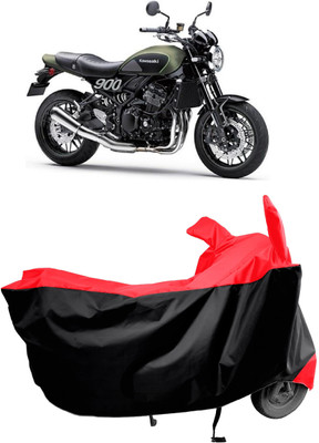Amexride Two Wheeler Cover for Kawasaki(Z900RS, Red)