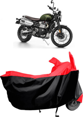 Amexride Two Wheeler Cover for Triumph(Scrambler 1200 BS6, Red)