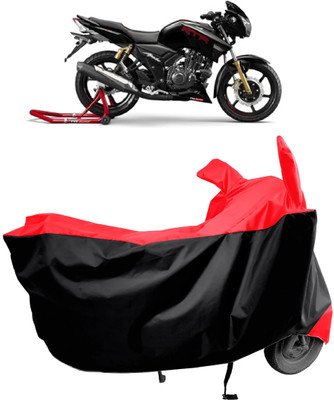 Amexride Two Wheeler Cover for TVS(Apache RTR 180, Red)