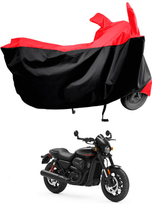 Amexride Two Wheeler Cover for Harley Davidson(Street Rod, Red)