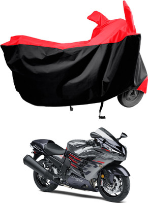 Amexride Two Wheeler Cover for Kawasaki(Ninja ZX-14R, Red)
