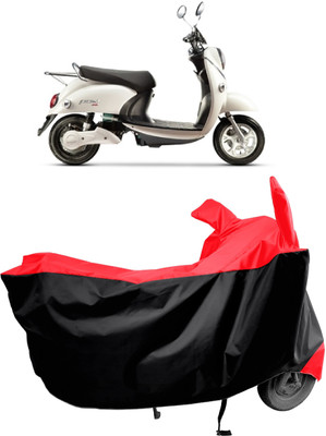 Amexride Two Wheeler Cover for Evolet(Polo BS6, Red)