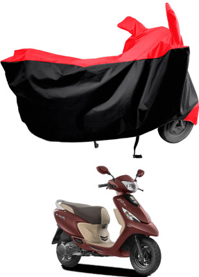 Amexride Two Wheeler Cover for TVS(Scooty Zest BS6, Red)