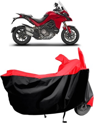 Amexride Two Wheeler Cover for Ducati(Multistrada 1260, Red)