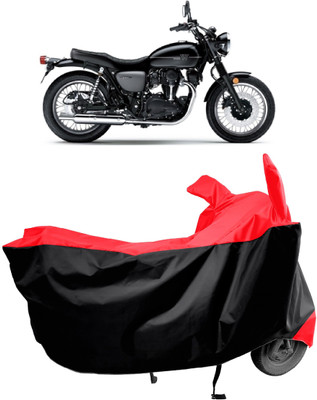 Amexride Two Wheeler Cover for Kawasaki(W800 BS6, Red)
