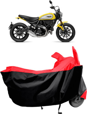 Amexride Two Wheeler Cover for Ducati(Scrambler Icon, Red)
